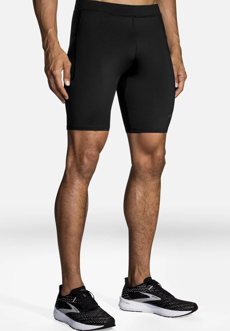 BROOKS SOURCE 9" SHORT TIGHT - Kurze Sporthose - Black 1 BROOKS SOURCE 9" SHORT TIGHT - Kurze Sporthose - Black