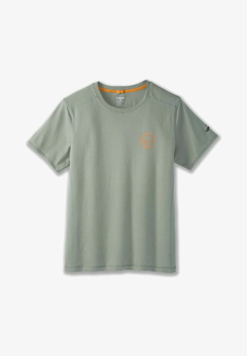 BROOKS DISTANCE SHORT SLEEVE 2.0 - T-Shirt Print - Pebble Run Happy Track 3 BROOKS DISTANCE SHORT SLEEVE 2.0 - T-Shirt Print - Pebble Run Happy Track – Bild 3