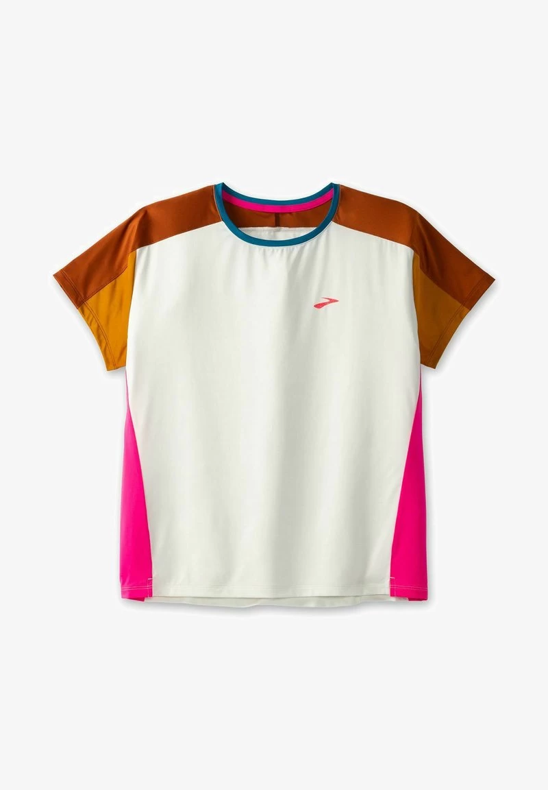 BROOKS SPRINT FREE SHORT SLEEVE 2.0 - T-Shirt Basic - Lightest Sky Ochre Fuchsia 2 BROOKS SPRINT FREE SHORT SLEEVE 2.0 - T-Shirt Basic - Lightest Sky Ochre Fuchsia – Bild 2