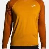 BROOKS ATMOSPHERE LONG SLEEVE 2.0 - Langarmshirt - Ochre Hazelwood