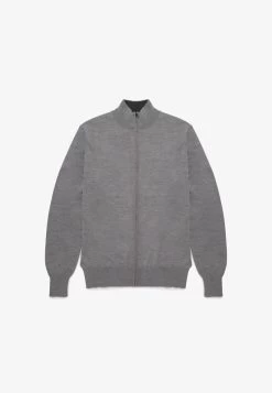 Strickjacke - Mid Grey