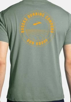 BROOKS DISTANCE SHORT SLEEVE 2.0 - T-Shirt Print - Pebble Run Happy Track 7 BROOKS DISTANCE SHORT SLEEVE 2.0 - T-Shirt Print - Pebble Run Happy Track -Brooks Geschäft 1bfde9c7c77947e98d07551ae89719ed