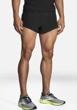BROOKS Sherpa 3" Split Short - Shorts - Black -Brooks Geschäft 24f6cf4efc1d4400b53e58a27298fa36 1