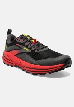 BROOKS CASCADIA 16 - Laufschuh Trail - Black Fiery Red Blazing Yellow -Brooks Geschäft 26c55c246e1b4a138bb58d84f43b141c