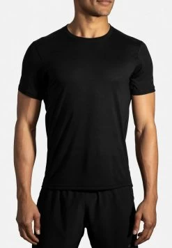 BROOKS DISTANCE SHORT SLEEVE - T-Shirt Basic - Black 10 BROOKS DISTANCE SHORT SLEEVE - T-Shirt Basic - Black -Brooks Geschäft 2d44f3af7a7d4080a08695072bd8b76a 1