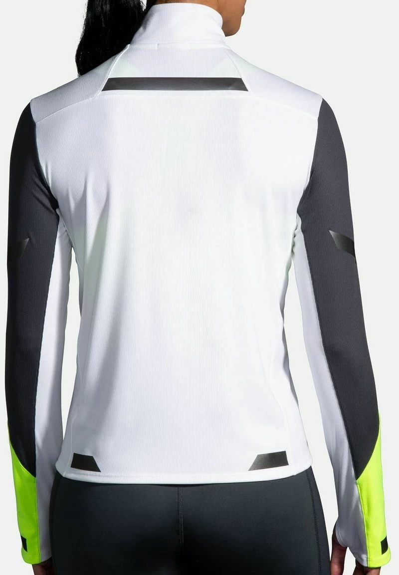 BROOKS RUN VISIBLE 1/2 ZIP - Sport T-shirt - White Asphalt Nightlife 2 BROOKS RUN VISIBLE 1/2 ZIP - Sport T-shirt - White Asphalt Nightlife – Bild 2