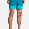 BROOKS HIGH POINT 7" 2-IN-1 SHORT - Kurze Sporthose - Hyper Blue Mist Pacific