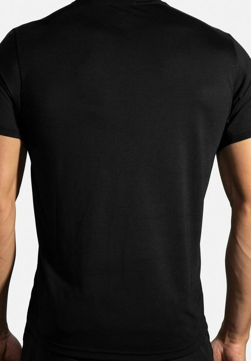 BROOKS DISTANCE SHORT SLEEVE - T-Shirt Basic - Black 2 BROOKS DISTANCE SHORT SLEEVE - T-Shirt Basic - Black – Bild 2