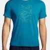 BROOKS DISTANCE SHORT SLEEVE 2.0 - T-Shirt Print - Pacific Br Trail Run