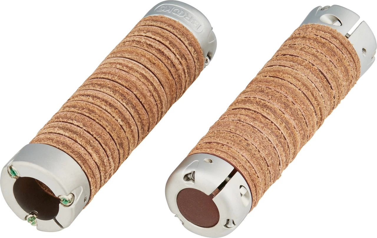 BROOKS Plump Leather Grips Lenkergriffe 2 BROOKS Plump Leather Grips Lenkergriffe – Bild 2
