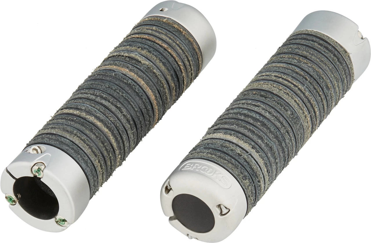BROOKS Plump Leather Grips Lenkergriffe 5 BROOKS Plump Leather Grips Lenkergriffe – Bild 5