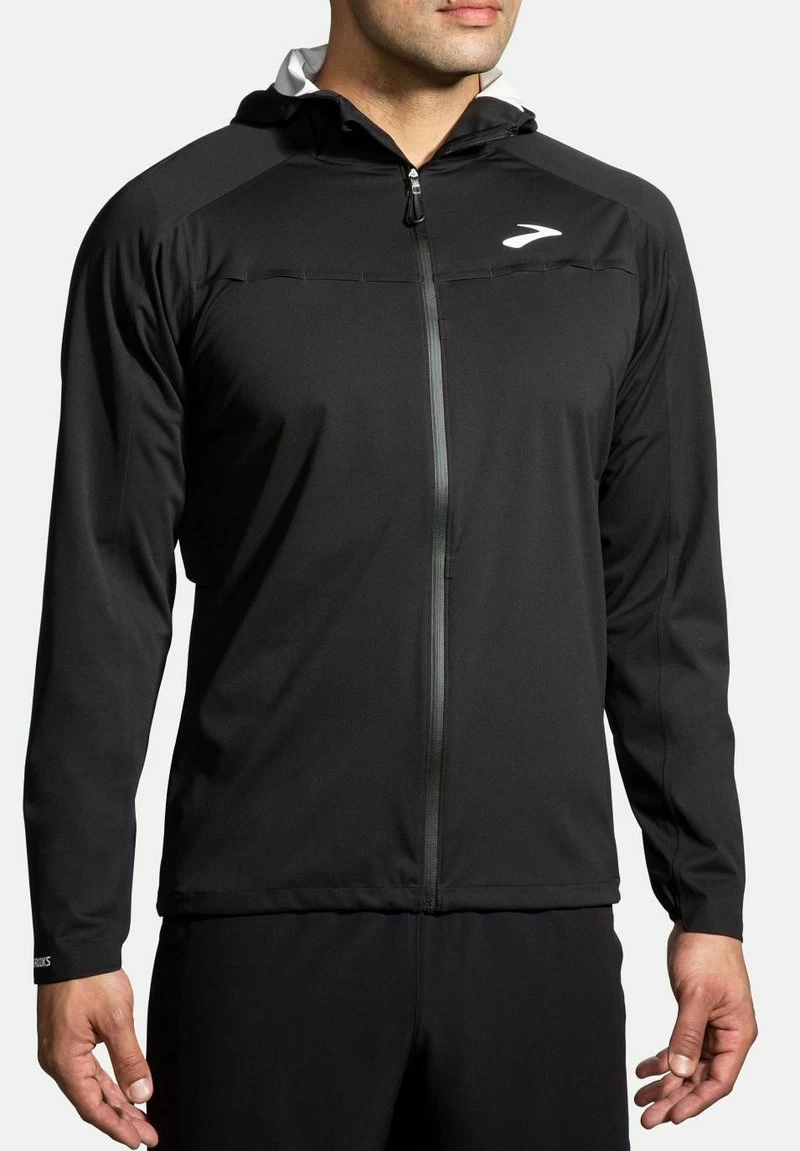 BROOKS HIGH POINT WATERPROOF JACKET - Regenjacke / Wasserabweisende Jacke - Black 1 BROOKS HIGH POINT WATERPROOF JACKET - Regenjacke / Wasserabweisende Jacke - Black