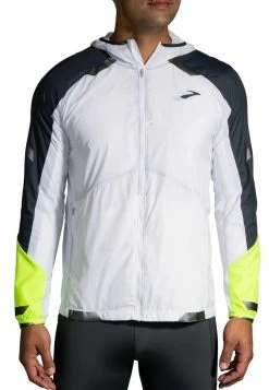 BROOKS RUN VISIBLE CONVERTIBLE JACKET - Trainingsjacke - White Asphalt Nightlife -Brooks Geschäft 4eaf0c3e04c64715b79d428616346a36