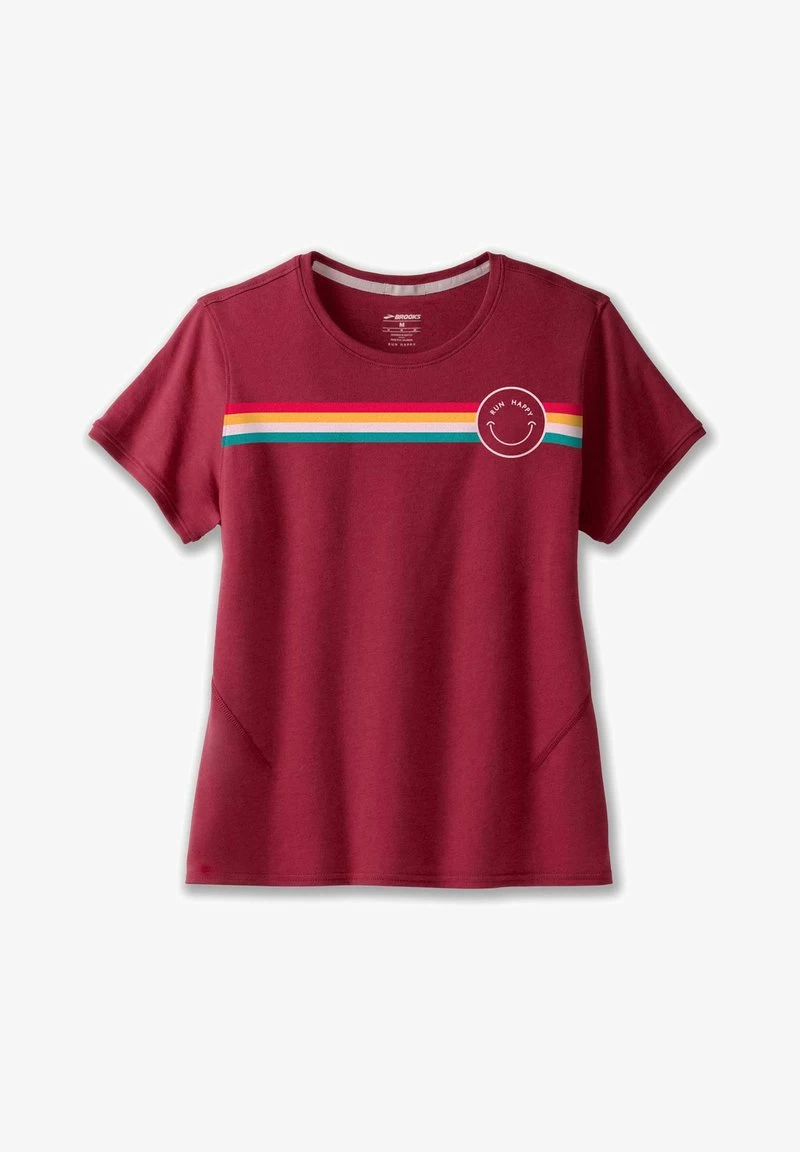 BROOKS DISTANCE SHORT SLEEVE 2.0 - T-Shirt Print - Ochre Run With Nature 5 BROOKS DISTANCE SHORT SLEEVE 2.0 - T-Shirt Print - Ochre Run With Nature – Bild 5