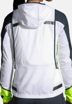 BROOKS RUN VISIBLE CONVERTIBLE JACKET - Trainingsjacke - White Asphalt Nightlife -Brooks Geschäft 6aa6ceaa7f1c423380f19deaa246c589