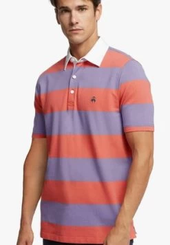 RUGBY STRIPE STRETCH - Poloshirt - Dark Pink Navy Stripes -Brooks Geschäft 6c99f6a2e87b43b187782e7a8007ce54