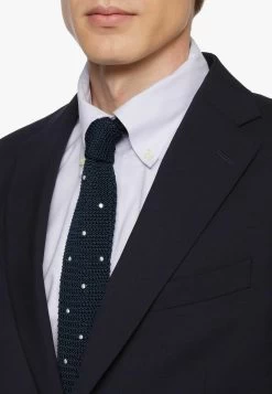 KNITTED WITH POLKA DOTS - Krawatte - Navy Fantasy