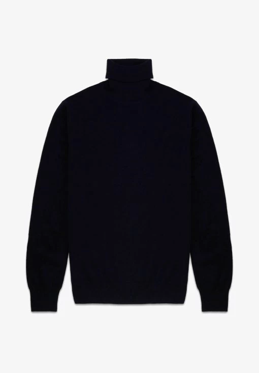 TURTLENECK - Strickpullover - Navy -Brooks Geschäft 80abac63aea9499fb013ab102d58b079