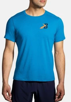 BROOKS DISTANCE SHORT SLEEVE 2.0 - T-Shirt Print - Spring Break Flying B -Brooks Geschäft 85949197eb2f4b84aaf84167d58e608b 1