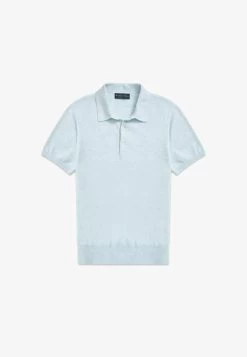 SUPIMA SHORT SLEEVE - Poloshirt - Light Blue