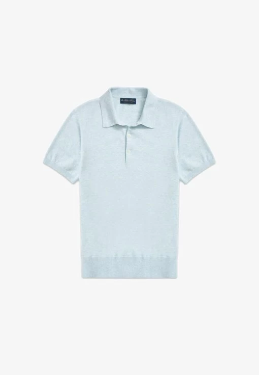SUPIMA SHORT SLEEVE - Poloshirt - Light Blue -Brooks Geschäft 909e67597cc34aa6873359c0bfcbd0b6