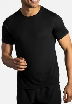 BROOKS DISTANCE SHORT SLEEVE - T-Shirt Basic - Black 8 BROOKS DISTANCE SHORT SLEEVE - T-Shirt Basic - Black -Brooks Geschäft 95acfefef0904866a3b9413889d27ec1