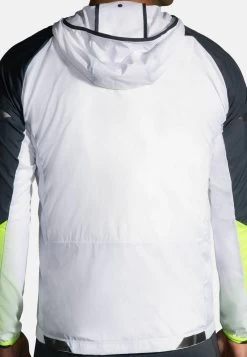 BROOKS RUN VISIBLE CONVERTIBLE JACKET - Trainingsjacke - White Asphalt Nightlife -Brooks Geschäft 96c87059871b4eb5a01f6220db51bac0