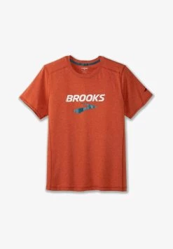 BROOKS DISTANCE SHORT SLEEVE 2.0 - T-Shirt Print - Live Wire Miles Of Fun -Brooks Geschäft 9abf0bb93d0940c2bd62096d3809f960 3