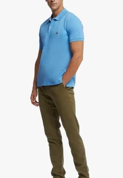 SHORT SLEEVES SUPIMA - Poloshirt - Intense Light Blue -Brooks Geschäft 9c27e79b9c6b4169a00a66eddc1c5ea6