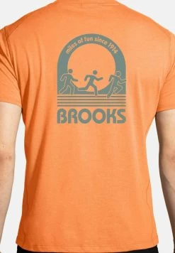 BROOKS DISTANCE SHORT SLEEVE 2.0 - T-Shirt Print - Live Wire Miles Of Fun -Brooks Geschäft 9c507141c5814f1c9082ebca09681fc8