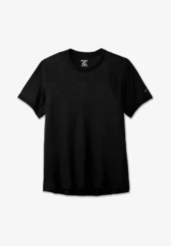 BROOKS DISTANCE SHORT SLEEVE - T-Shirt Basic - Black 9 BROOKS DISTANCE SHORT SLEEVE - T-Shirt Basic - Black -Brooks Geschäft 9ca42e3506b54a9d97d9453433b11cc6