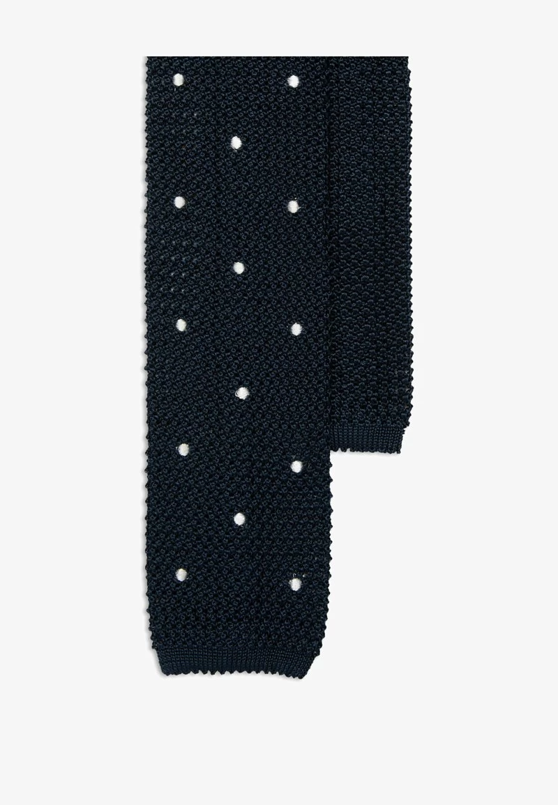 KNITTED WITH POLKA DOTS - Krawatte - Navy Fantasy 2 KNITTED WITH POLKA DOTS - Krawatte - Navy Fantasy – Bild 2