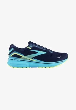 BROOKS GHOST 15 - Laufschuh Neutral - Navy Blue Green -Brooks Geschäft a125df367eeb4de2b99c585d2887f354 1