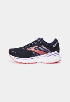 BROOKS ADRENALINE GTS 22 - Laufschuh Neutral - Black/purple/coral -Brooks Geschäft a6110d43e4504ab2b30eff5f6399cd71