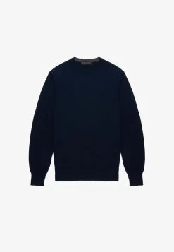 MERINO - Strickpullover - Blue Med -Brooks Geschäft a796e5cee78640df86f634dae2acd6a2 1