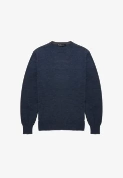 MERINO - Strickpullover - Blue Med -Brooks Geschäft aa77b82d49474583be7f478ede295fcd 1