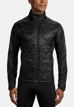BROOKS Shield Hybrid Jacket 2.0 - Fleecejacke - Black -Brooks Geschäft ac2d7f67081940f29a229d791f2c3ca8 1