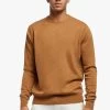 CREW-NECK - Strickpullover - Camel