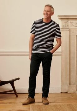 STRIPED SLUB POCKET - T-Shirt Print - Cadet Blue Stripes -Brooks Geschäft bb993fb768324372842cd301f7fed8d6