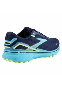 BROOKS GHOST 15 - Laufschuh Neutral - Navy Blue Green -Brooks Geschäft be6f01e43f3b4907a7e9e4f2d6c469af