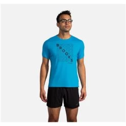 Brooks DISTANCE GRAPHIC SHORT SLEEVE - 211320416