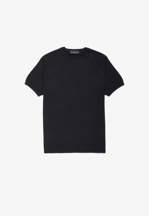 T-Shirt Basic - Navy -Brooks Geschäft c535de2b76d04a97b7372c8c724890f8
