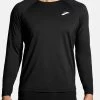 BROOKS ATMOSPHERE LONG SLEEVE 2.0 - Langarmshirt - Black