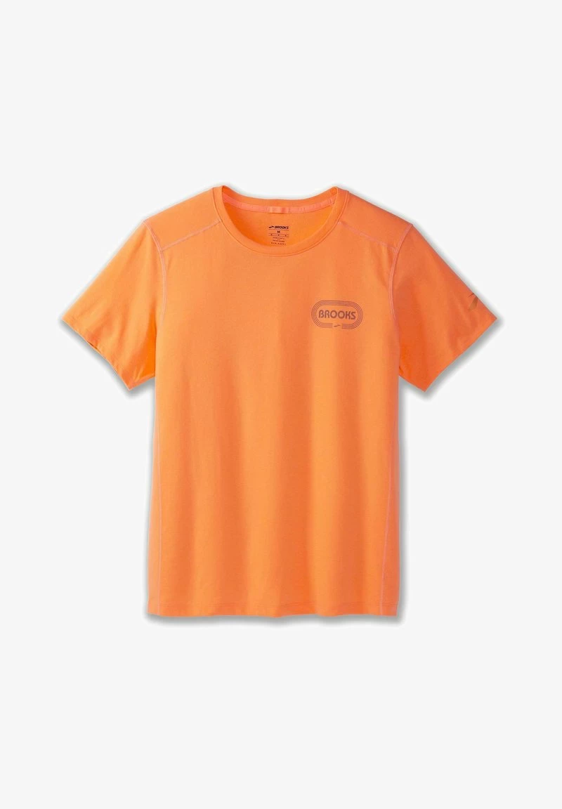 BROOKS DISTANCE SHORT SLEEVE 2.0 - T-Shirt Print - Mist Run With Nature 5 BROOKS DISTANCE SHORT SLEEVE 2.0 - T-Shirt Print - Mist Run With Nature – Bild 5