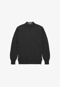 Strickjacke - Mid Grey -Brooks Geschäft d583b677dd494b419cec96acfefec16d