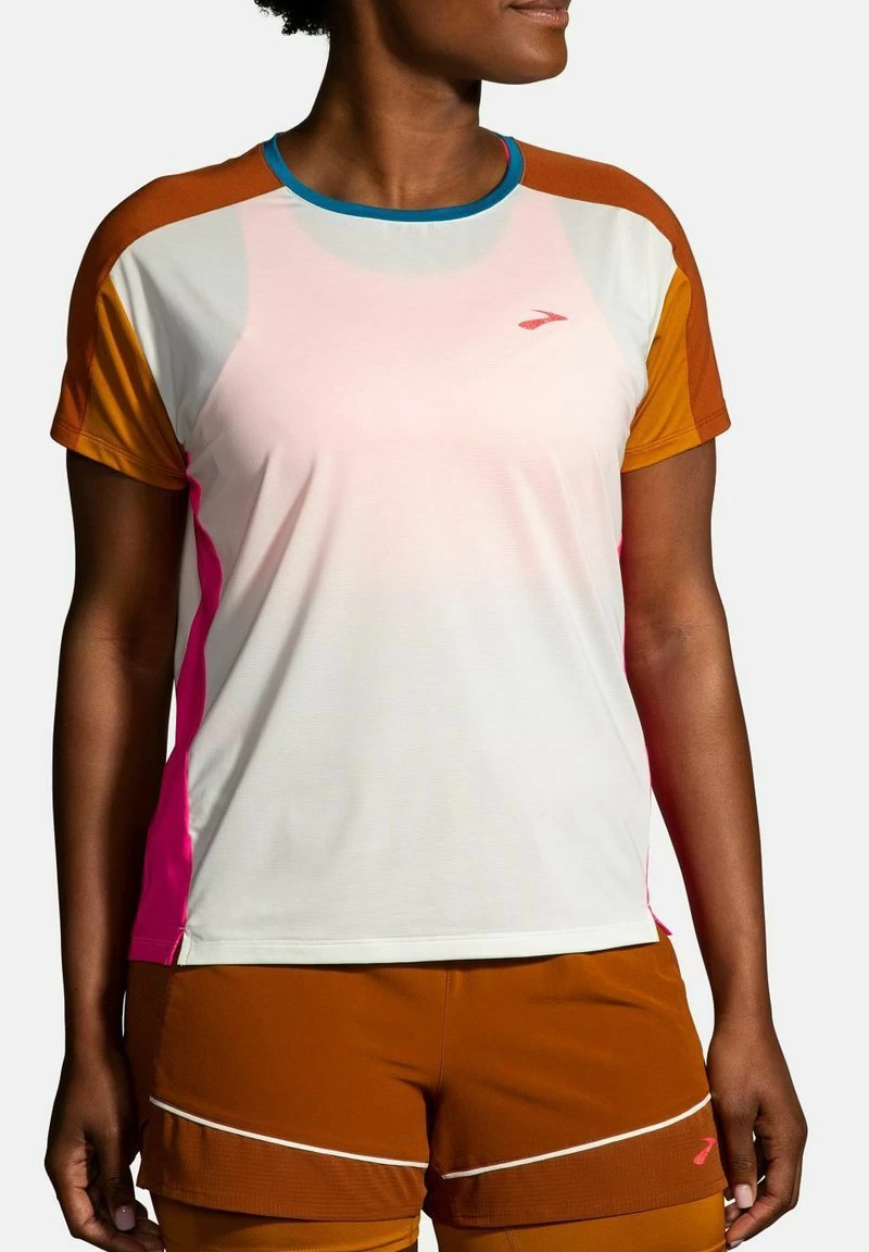 BROOKS SPRINT FREE SHORT SLEEVE 2.0 - T-Shirt Basic - Lightest Sky Ochre Fuchsia 3 BROOKS SPRINT FREE SHORT SLEEVE 2.0 - T-Shirt Basic - Lightest Sky Ochre Fuchsia – Bild 3