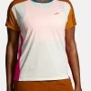 BROOKS SPRINT FREE SHORT SLEEVE 2.0 - T-Shirt Basic - Lightest Sky Ochre Fuchsia