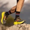 BROOKS CALDERA 6 - Laufschuh Trail - Black Fiery Red Blazing Yellow