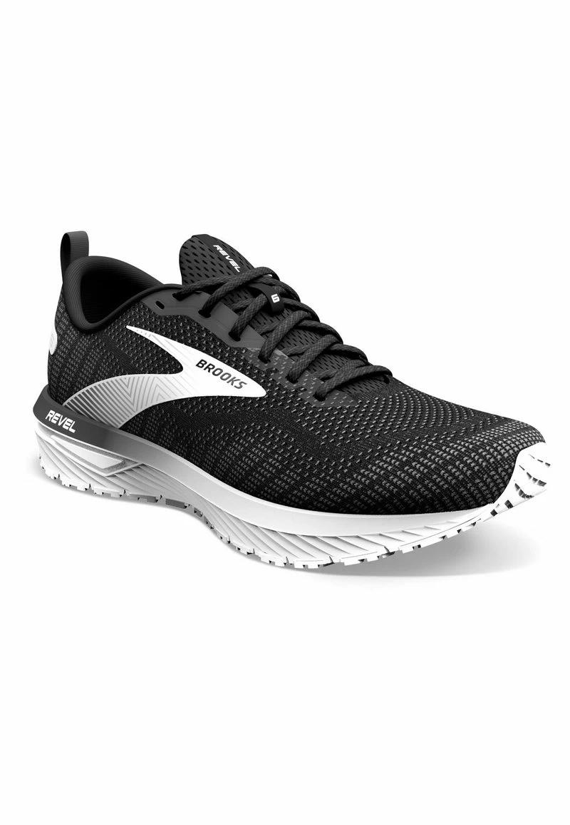 BROOKS REVEL 6 - Laufschuh Neutral - Black Blackened Pearl White 2 BROOKS REVEL 6 - Laufschuh Neutral - Black Blackened Pearl White – Bild 2