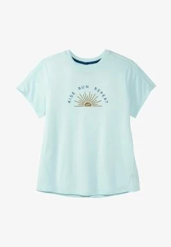 BROOKS DISTANCE GRAPHIC - T-Shirt Print - Heather Burnt Olive Happy -Brooks Geschäft f04638ce9daf48f58b4ca43db98fe0f8